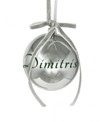 Personalized Christmas Ornament - Silver
