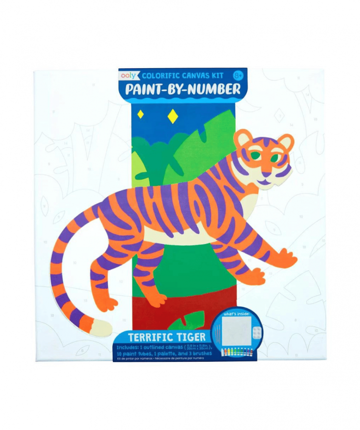 -big-17-01-2024-15-37-65a7d80485e08 Colorific Canvas Paint By Number Kit - Terrific Tiger - Image 1