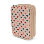 Clover Maxi Pencil Case, Coeur Colore Frappe