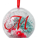 Big Personalized Christmas Ornament - Clear