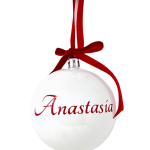 Personalized Christmas Ornament - White
