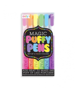 Magic Puffy Pens, Set Of 6 Neon Colors