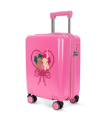 Travel Suitcase, Bow Kitty Pink