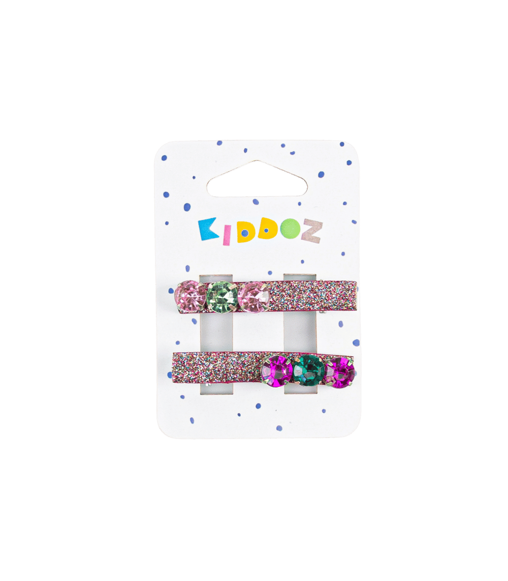 13 Kiddoz Shiny Stones Hairclips - Image 1