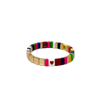 Mamacita Heart Bracelet Multicolor, Gold