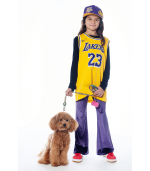 Purple Velvet Bell Leggings - Image 2