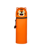 Kawaii 2 In 1 Soft Silicone Pencil Case - Tiger - Image 3