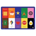 A To J Placemat -Shapes & Colors