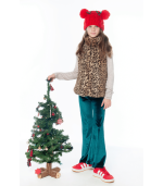 Green Velvet Bell Leggings - Image 2