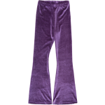 Purple Velvet Bell Leggings