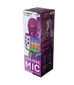 Bluetooth Karaoke Microphone with Lighting & Speaker in Pink - Image 2