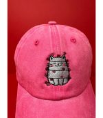 Sweatheart Purrfection Kids Stonewashed Pink Jockey Hat - Image 2