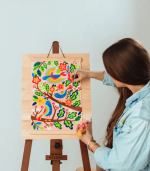 Paintology Paint-By-Number Canvas Kit - Blue Birds - Image 4