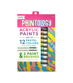 Paintology Acrylic Paints Set - Pastel Colors - Set of 12