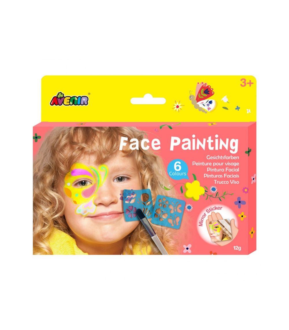 29 Face Painting Butterfly, 6 Colours - Image 1