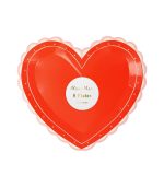 Meri Meri Lacy Heart Large Plates (x 8)