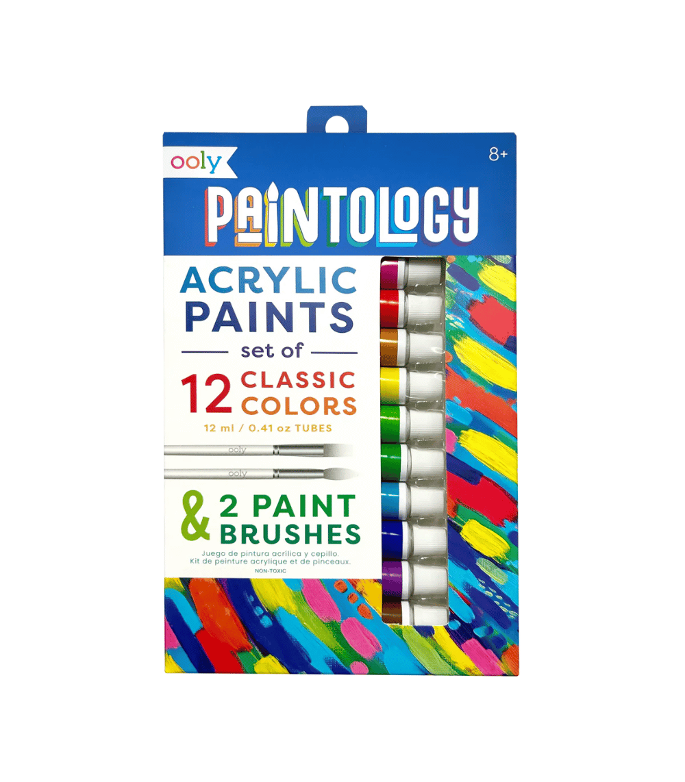 30 Paintology Acrylic Paint Set - Classic Colors - Set of 12 - Image 1