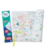 Reversible Colouring Placemat Set, My First World Map