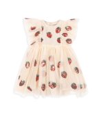 Yvonne Frill Dress, Strawberry