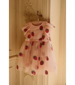 Yvonne Frill Dress, Strawberry - Image 5