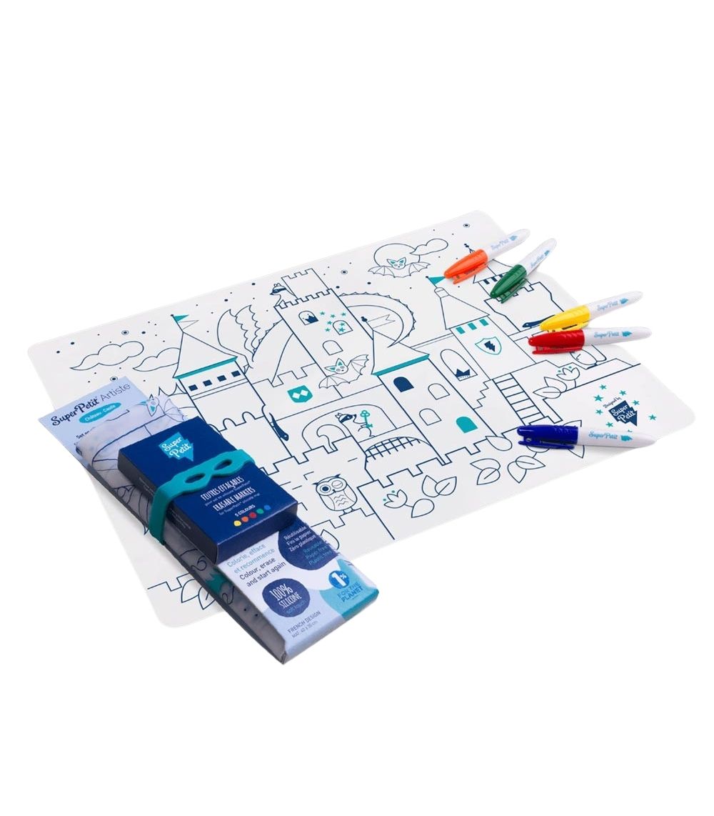 55 Colouring Placemat Kit, Castle - Image 1