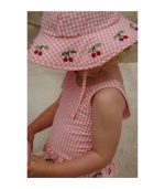 Soline Swim Hat, Geranium Pink - Image 2