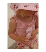 Soline Swimsuit, Geranium Pink - Image 3