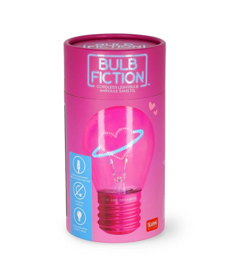 74 Planet Heart Lightbulb - Shaped Table Lamp - Image 1