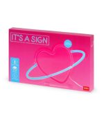 Neon-Effect LED Lamp - It's a Sign - Heart