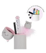 Kawaii 2 In 1 Soft Silicone Pencil Case - Kitty - Image 3