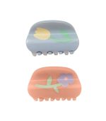 Floral Acetate Claw Clips