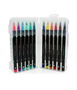 Set Of 12 Brush Markers In Bright Tones - Image 4