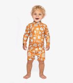 Tropical Vibes Blue Baby Swimsuit - Image 2
