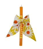 Daisies Bow Easter Candle