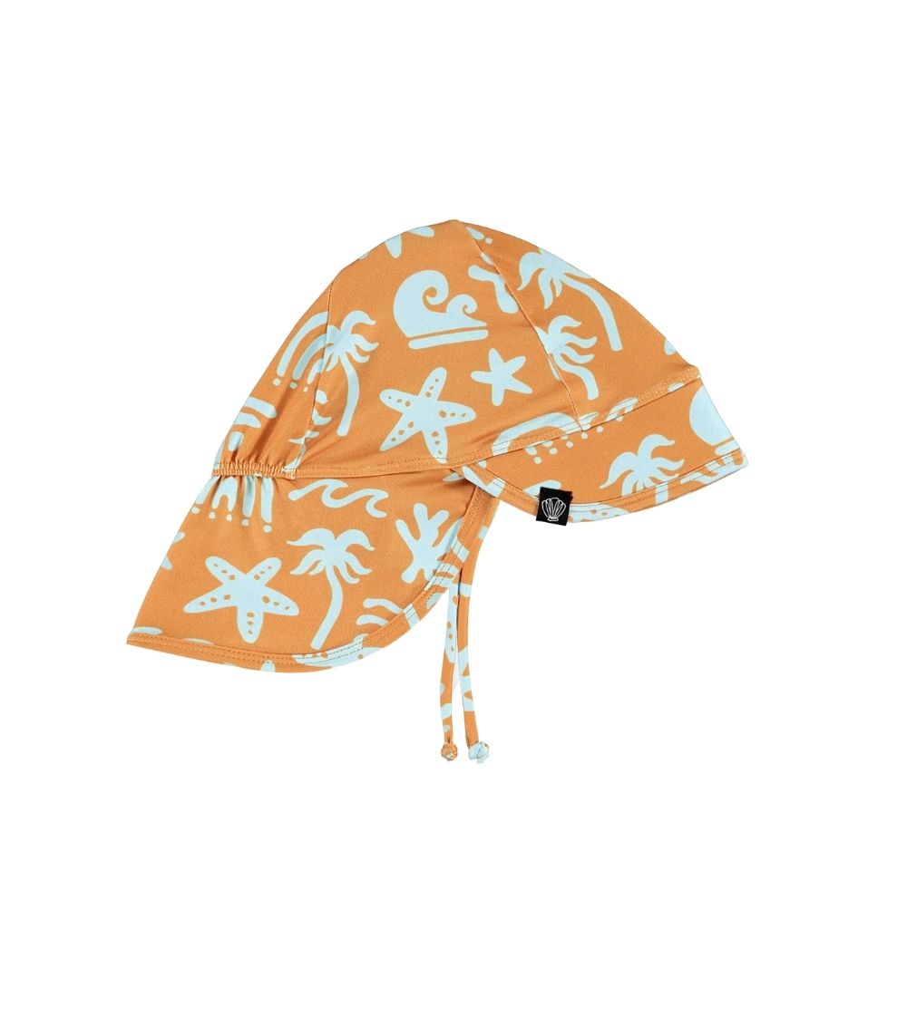 46 Tropical Vibes Blue (UPF50+) Hat, One Size - Image 1