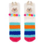 Non-Slip Socks - It's a Match! - Adult, Llama