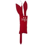Red Bunny Easter Candle