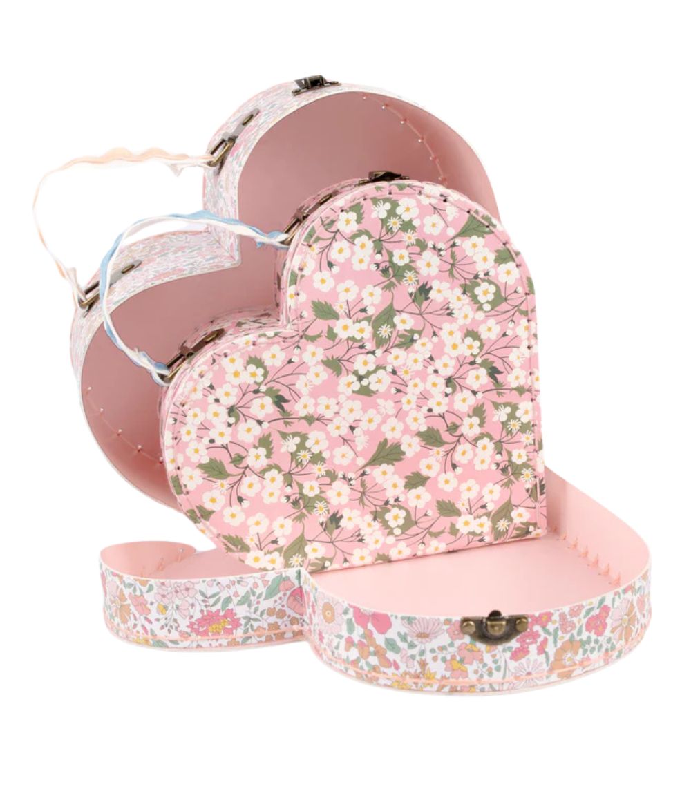 1 Meri Meri x Liberty Heart Suitcases (x 2) - Image 1