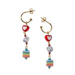 Rolling Rainbow Love Earrings