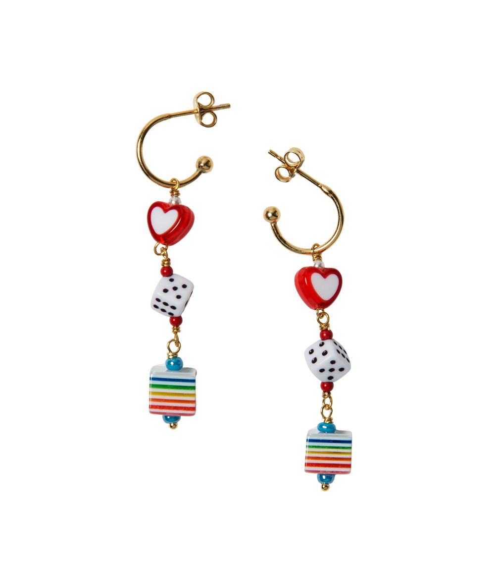 10 Rolling Rainbow Love Earrings - Image 1