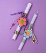 Lavender Bloom Easter Candle - Image 3