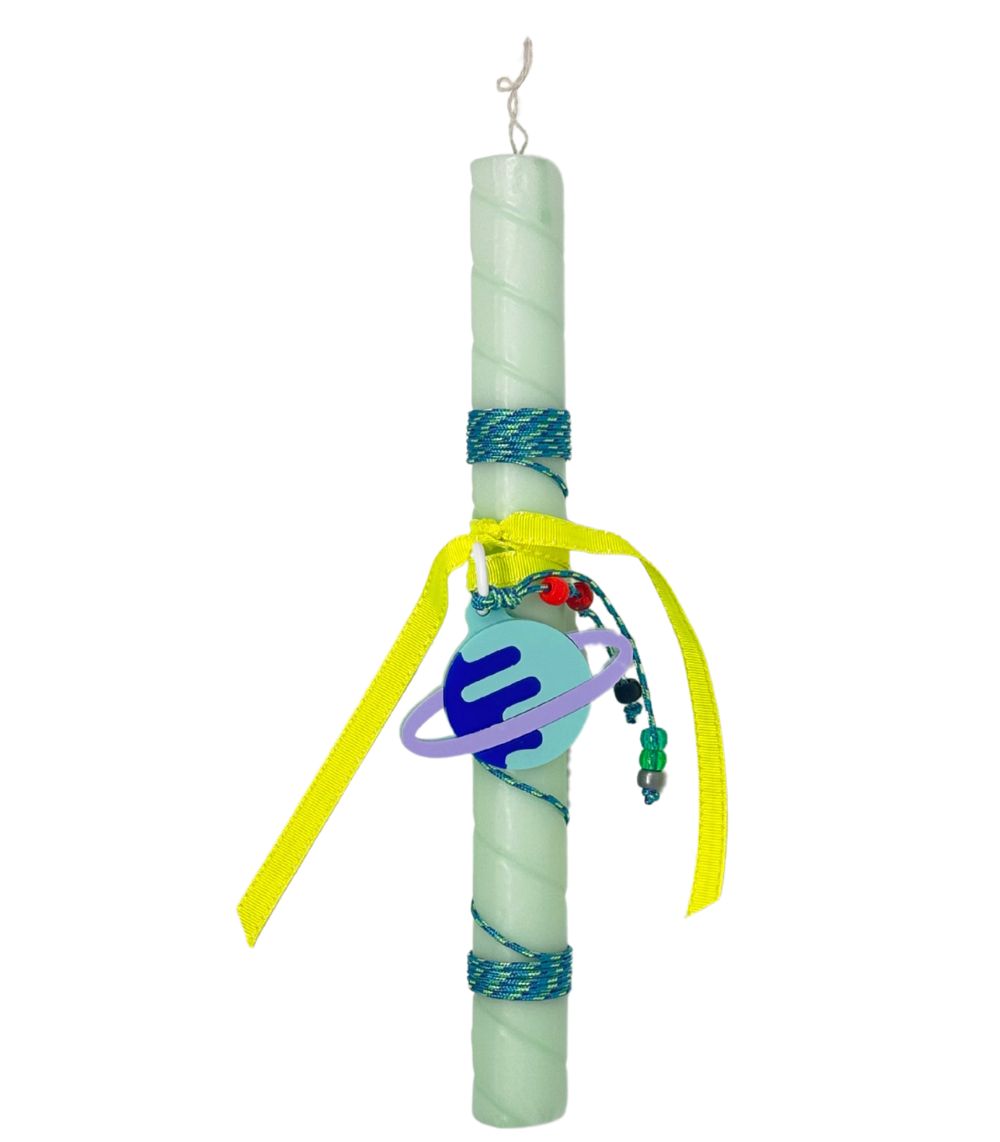105 Cosmic Glow Easter Candle - Image 1