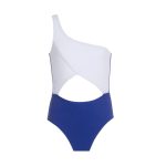 Sienna One-Piece, White/Blue