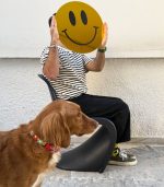Good Vibes Only Yellow Acrylic Mirror, 40cm - Image 2