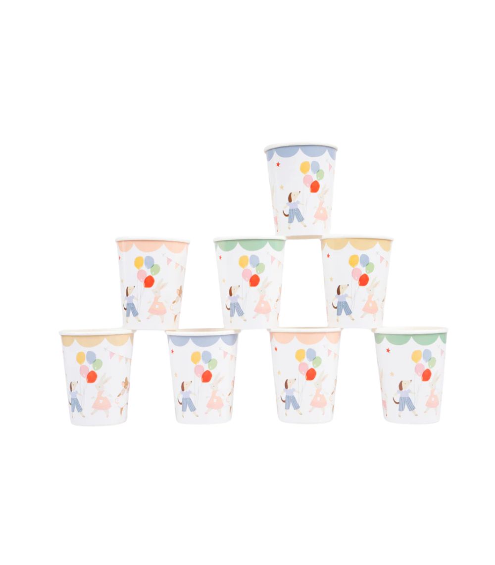 23 Meri Meri Animal Friends Cups (x 8) - Image 1