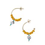 Double or Nothing Yellow Earrings