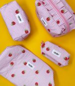 Raspberry Stripes CNL Maxi Makeup Bag - Image 3