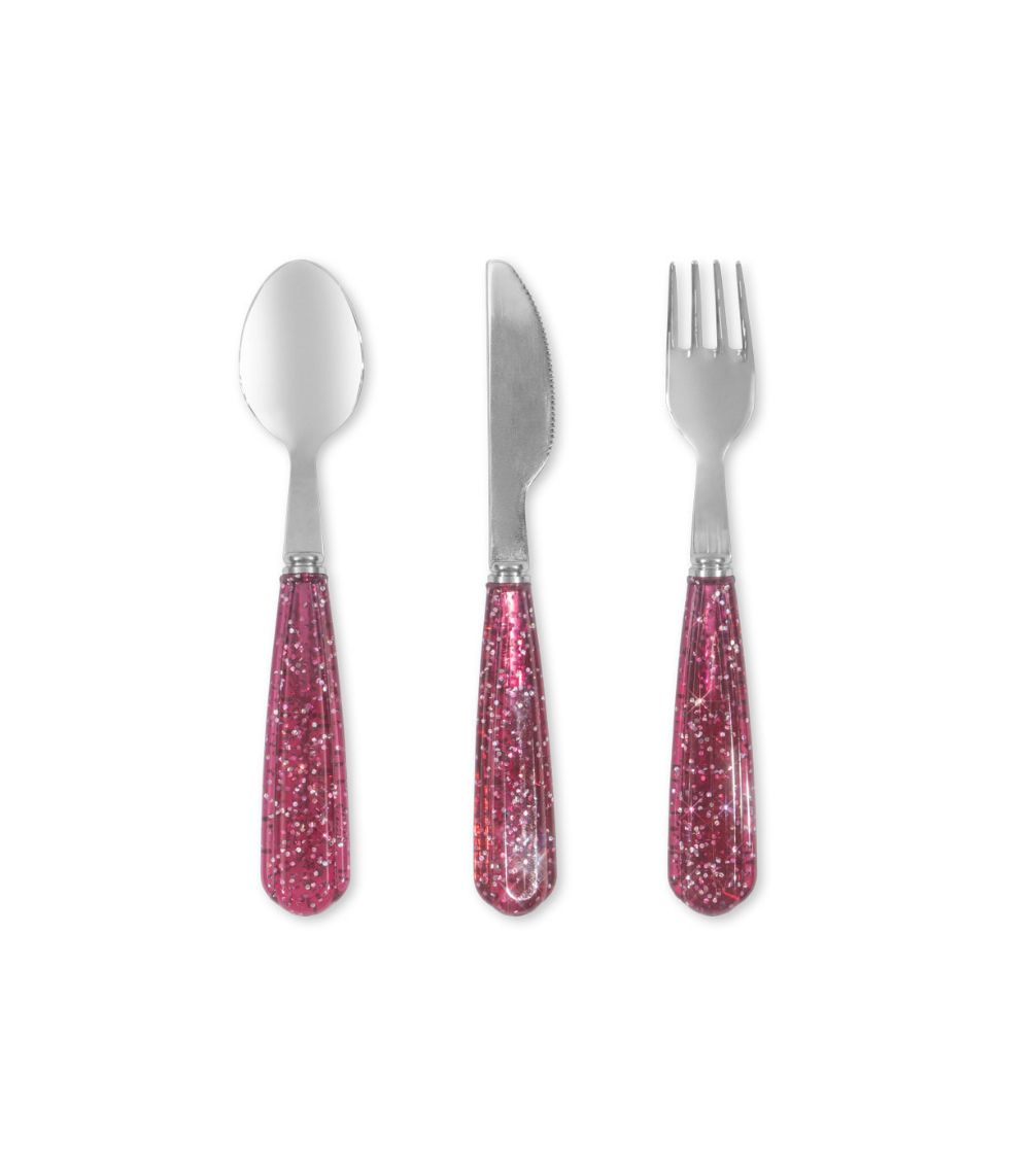 32 Glitter Cutlery, Sparkling Sangria - Image 1