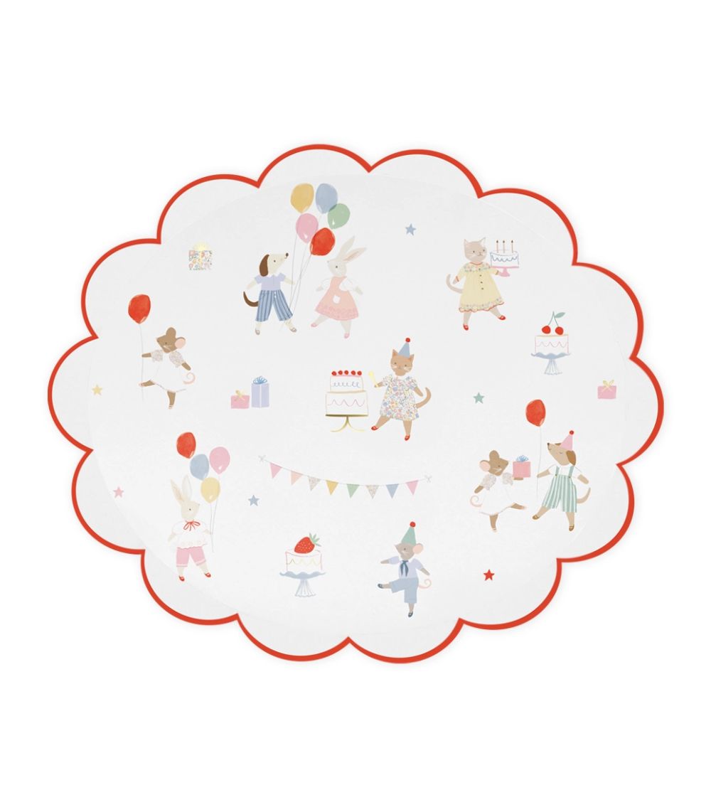 37 Meri Meri Animal Friends Dinner Plates (x 8) - Image 1