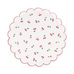 Meri Meri Cherry Pattern Dinner Plates (x 8)